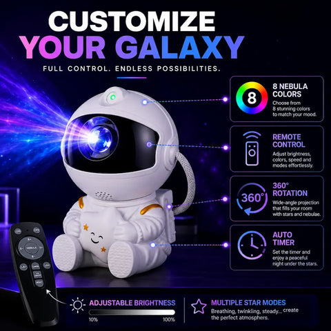 Astronaut Galaxy Projector - 3