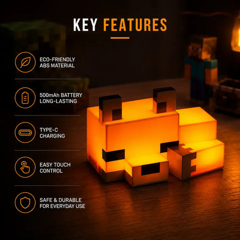 Minecraft Fox Lamp - 3